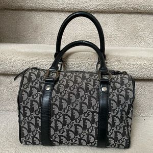 Vintage Dior Boston bag with lock and keys